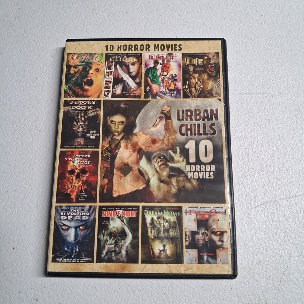 Urban Chills 10 Horror Movies DVD  HALLOWEEN  Zombie night , voodoo curse + more